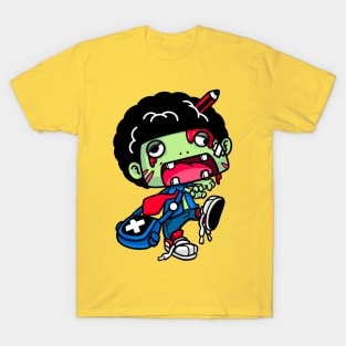 Afro Zombie Full | Halloween T-Shirt